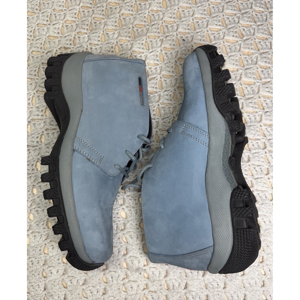 VTG Marc Ecko Footwear Chukka Boots Laces Men's Sz 10 Blue Leather Rugged